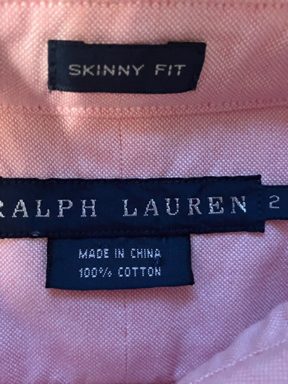 Ralph Lauren Shirt, Size 2, Pink - Picture 3 of 3